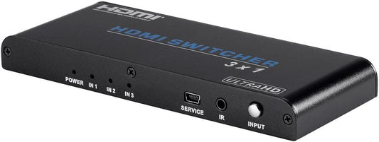 Monoprice Blackbird 4K Pro 3x1 HDMI Switch with HDCP 2.2 Support (2 Pack)