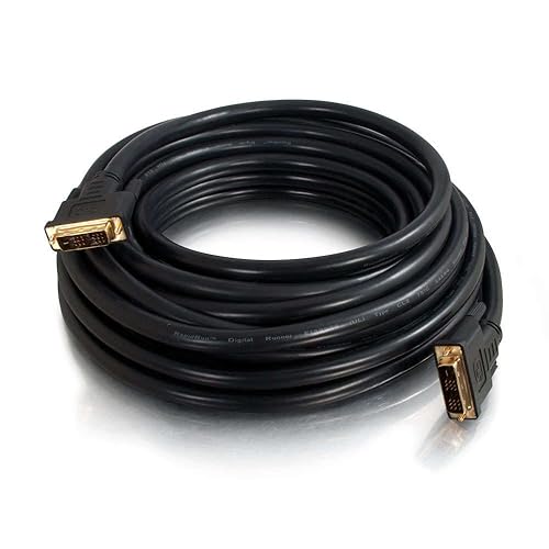 C2G 25ft Pro Series Single Link DVI-D Digital Video Cable M/M - In-Wall CL2-Rated - 25 ft DVI Video Cable