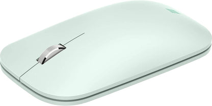 Microsoft Mobile Mouse - Mint. Comfortable Right/Left Hand Use with Metal Scroll Wheel, Wireless, Bluetooth for PC/Laptop/Desktop, works with Mac/Windows 8/10/11 Computers