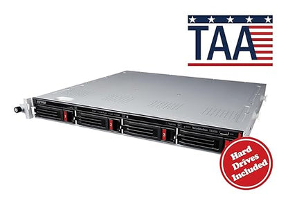 BUFFALO TeraStation 3430RN 4-Bay 8TB (2x4TB) Rackmount Small-Med Business NAS w/Hard Drives Included