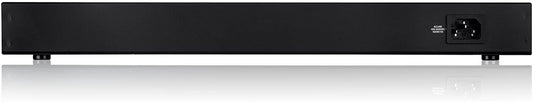 Linksys LGS124P: 24-Port Business Gigabit PoE+ Unmanaged Network Switch, Ethernet Plus, Wired Connection Speed 1,000 up to Mbps (Black, Blue)