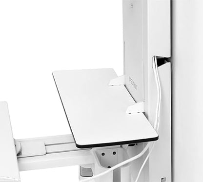 Ergotron StyleView Sit-Stand Vertical Lift Patient Room for 24 LCD Display/Keyboard/Mouse/Bar Code Scanner - White