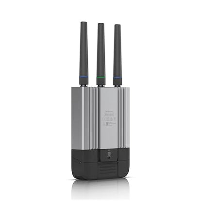 Ubiquiti UMR-Industrial Wi-Fi 4 IEEE 802.11b/g/n Ethernet, Cellular Modem/Wireless Router - 4G - LTE - Single Band - 2.40 GHz ISM Band - 5 x Antenna(5 x External) - 37.50 MB/s Wireless Speed - 2 x Network Port - USB - PoE Ports