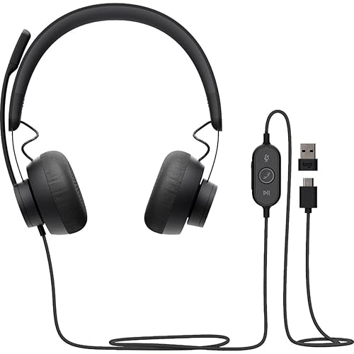 Logitech Zone 750 Headset Information Not Available 7.1"x6.5"x2.6" Modern" or "Contemporary