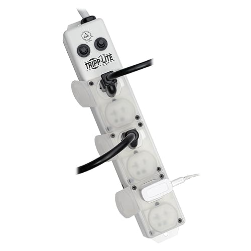 Tripp Lite PS625HG20AOEM 6 Outlet, 25' Cord Power Strip Medical Hospital Grade UL 1363A, White