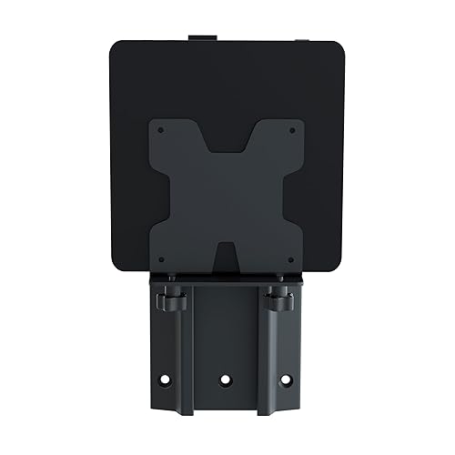 Ergotron – LX Pro Mini PC Mount with Wall Track – Add-on for VESA Monitor Arms – Mini, Matte Black Matte Black 0.85" to 2.3" deep