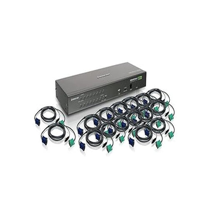 IOGEAR 16-Port PS/2 USB Combo KVM Switch with Cables