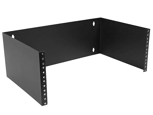 Monoprice 4U 7(H) by 19(W) by 12(D) Inches Wall Mount Bracket (108627) 7x19x12 Inch (4U) Wall Mount Bracket