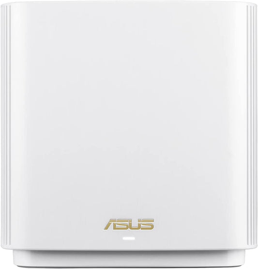 ASUS ZenWiFi XT9 AX7800 Tri-Band WiFi6 Mesh WiFiSystem (1Pack), 802.11ax, up to 2850 sq ft &amp; 4+ Rooms, AiMesh, Lifetime Free Internet Security, Parental Controls, 2.5G WAN Port, UNII 4, White