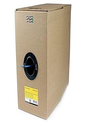 StarTech.com 1000 ft Roll of Blue Plenum CMP Cat 6 Solid UTP Bulk Cable - CMP/FT6 Plenum Fire Rating - ETL Verified - 23 AWG - 1000ft Cat6 (WIRC6CMPBLU) Blue Cat6 - 1000ft