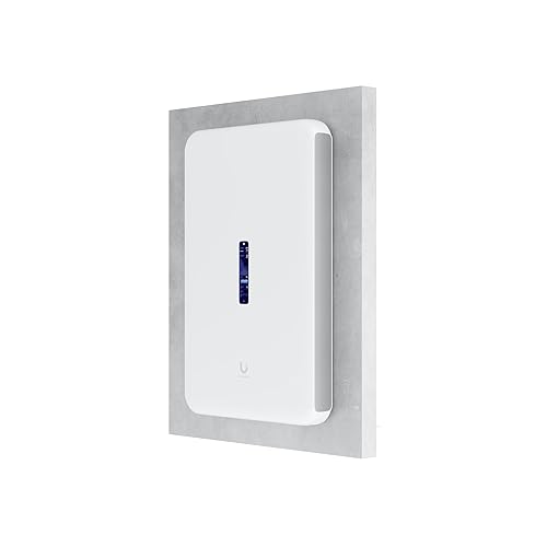 Ubiquiti UDW Dream Wall UniFi Wall-mountable Gateway Console, High-Speed Access Point, Network Video Recorder (NVR) and PoE Switch, White