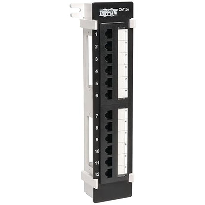 Tripp Lite N050-012 Cat5e Wall Mount Patch Panel 568B - 12 Port