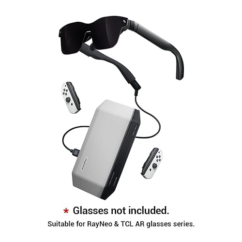 RayNeo JoyDock, Suitable for AR Glasses XR Glasses (Glasses not Included), Portable Power Bank Compatible for Nintendo Switch, 10000mAh (2 * 5000 mAh) 5V/3A Rechargeable Battery Backup Charger Case
