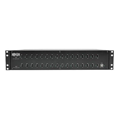 Tripp Lite 32-Port USB Charging Station Hub W/Syncing 5V 80A (400W) for Tablets & Smartphones Rackmount 2Urm (U280-032-Rm)