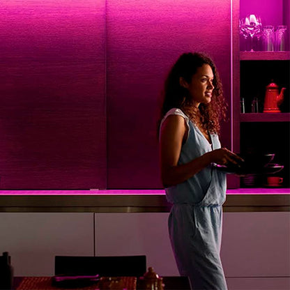 Philips Hue Smart Outdoor Lightstrip, 2m/7ft, (Voice Compatible with Amazon Alexa, Apple Homekit, and Google Home, Hue Hub Sold Separately), White