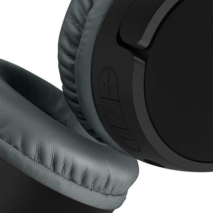 Belkin SoundForm Children's Mini Wireless Headphones with Built-in Microphone and Fun Sticker 30 Hours Playback - Study Holidays on Ear Headphones for iPhone, iPad, Galaxy, Black