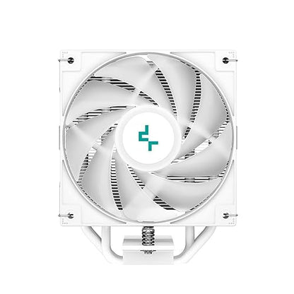 DeepCool AG400 WH ARGB Single-Tower CPU Cooler, 120mm Static ARGB Fan, Direct-Touch Copper Heat Pipes, Intel/AMD Support