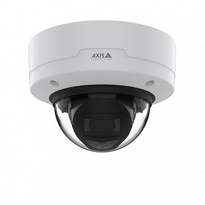 AXIS P3267-LVE 5 Megapixel Outdoor Network Camera - Color - Dome - White - 131.23 ft Infrared Night Vision