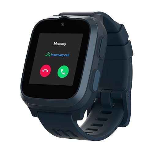 myFirst Fone S3+ (North America Version) Kids Smartwatch for Boys Girls with Unlimited Data eSIM, GPS Tracker, Video Voice Call, 2MP Camera (Space Blue)
