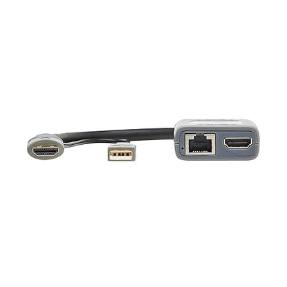 Tripp Lite Long-Distance HDMI Over Cat6 Extender Kit, 4K @ 60Hz, 1-Port, Extend up to 230 Feet / 70 Meters, Daisy-Chain up to 920ft / 280M, TAA Compliant, 1-Year Warranty (B127U-111-PHPH) 1-Port Extender Kit HDMI