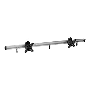 Tripp Lite Dual Flat-Panel Rail Wall Mount for 2 TVs and Monitors 10" to 24" Low Profile Display (DMR1024X2) 2 Monitors