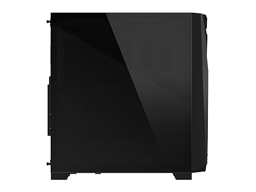 GIGABYTE C301 Glass - Black Mid Tower PC Gaming Case, Tempered Glass, USB Type-C, 4X ARBG Fans Included (GB-C301G)