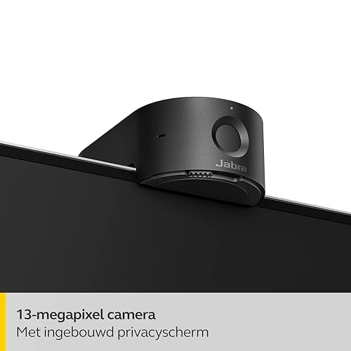 Jabra PanaCast 20 4K Video Conferencing Camera - Flexible Plug & Play Personal Video Solution Computer Webcam with AI-Powered 4K Ultra-HD, Intelligent Zoom, and Lighting Optimization - Black Webcam PanaCast 20