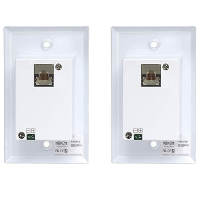 Tripp Lite HDMI Over Cat6 Extender Kit Wallplate Trans/Rec Dual Output 4K (B127A-2A1-FHFH)