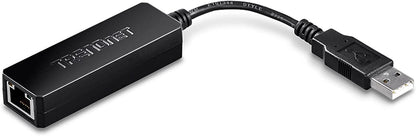 TRENDnet USB 2.0 to 10/100 Fast Ethernet LAN Wired Network Adapter for MacBook, TU2-ET100, ChromeBook, Windows 8.1 and Earlier, Linux, and Specific Android Tablets, ASIX AX88772A Chipset USB 2.0 10/100 Mbps Ethernet