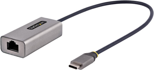 StarTech.com USB-C to Ethernet Adapter, USB 3.0 to Gigabit Ethernet Network Adapter - 10/100/1000 Mbps, USB-C to RJ45 Ethernet Adapter (GbE), 12in Attached Cable, Driverless Install (US1GC30B2)