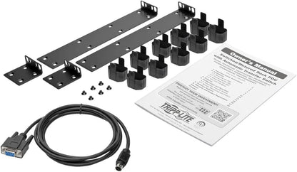 Tripp Lite Metered PDU, Auto-Transfer Switch (ATS), 20A, 120V, 1.92kW, Single-Phase - 16 Outlets (5-15/20R), Dual 12ft L5-20P Input Cords - 1U Rackmount, TAA Compliant, 2 Year Warranty (PDUMH20ATS) Without Network Card 20A, 120V