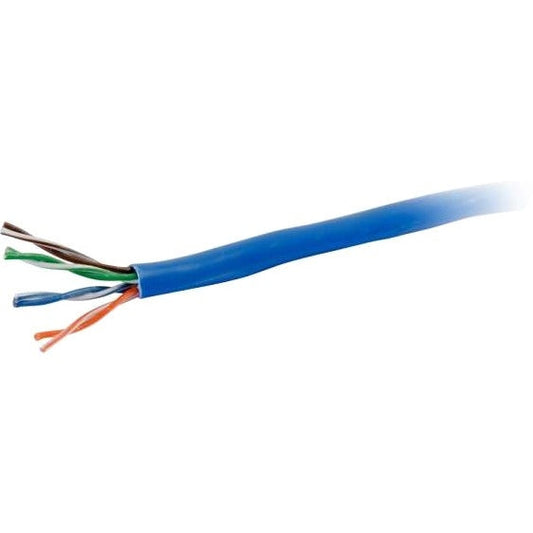 C2G 1000ft Cat6 Bulk Unshielded (UTP) Ethernet Cable with Solid Conductors - Plenum CMP Rated - Blue - Aluminum - 1 x HDMI Port(s) - 1 x Mini-phone Port(s) - 1 x VGA Port(s)