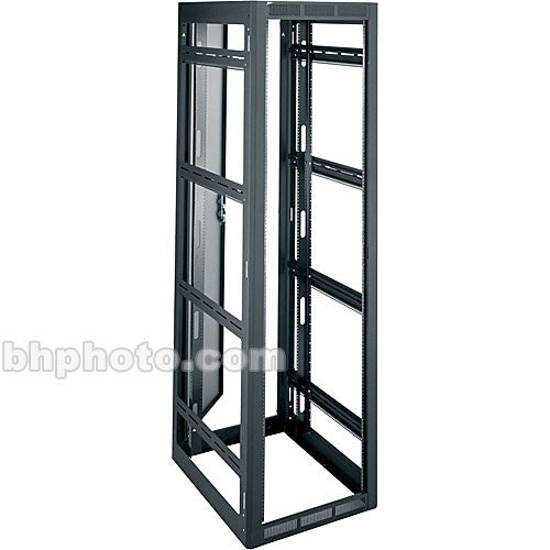 Middle Atlantic Wrk Series Rack, 24 Ru, 32"d - 24u Rack Height X 19" Rack Width X 30.75" Rack Depth - Black Powder Coat - Steel - 10000 Lb Static/stationary Weight Capacity