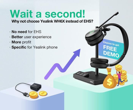 Yealink EHS36 IP Phone Wireless Headset Adapter