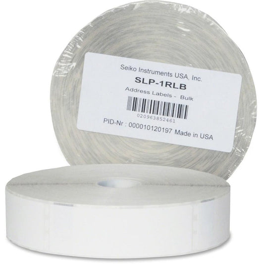 Seiko Bulk Address Labels, 1-1/8 X 3-1/2, White, 1000/Roll