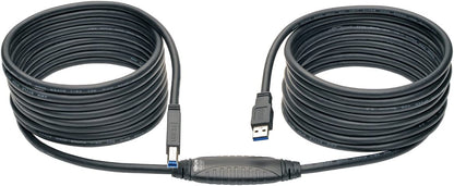 Tripp Lite USB 3.0 SuperSpeed Active Repeater Cable AB M/M, 25-ft.