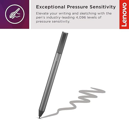 Lenovo USI Stylus Pen, Chrome OS Support, 4,096 Levels of Pressure Sensitivity, 150 Days Battery Life, AAAA Battery, Works with Chromebook, GX81B10212,Grey