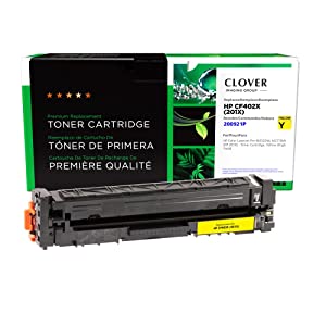 Clover imaging group Clover Remanufactured Toner Cartridge Replacement for HP CF402X (HP 201X) | Yellow | High Yield 2,300 Yellow