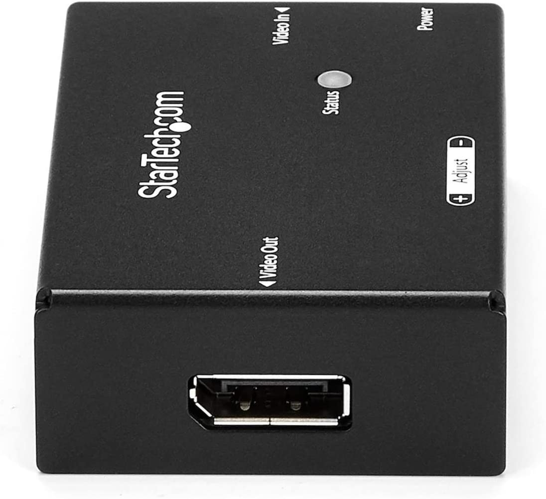 StarTech.com DisplayPort Signal Booster - DisplayPort to DisplayPort Video Signal Amplifier - 4K 60Hz DisplayPort Extender (DPBOOST)