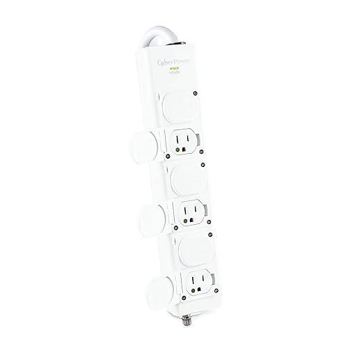 CyberPower MPV615P Medical-Grade Power Strip, 100-125V/15A, 6 Outlets, 15 Foot Power Cord, White
