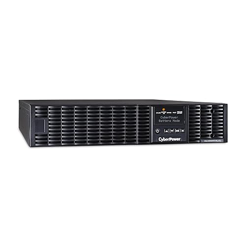 CyberPower OL1000RTXL2U Smart App Online UPS System, 1000VA/900W, 8 Outlets, 2U Rack/Tower Standard 1000VA
