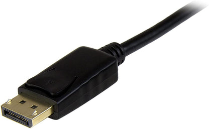 StarTech.com 16ft (5m) DisplayPort to HDMI Cable - 4K 30Hz - DisplayPort to HDMI Adapter Cable - DP 1.2 to HDMI Monitor Cable Converter - Latching DP Connector - Passive DP to HDMI Cord (DP2HDMM5MB) 16 feet Single