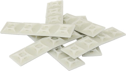 StarTech.com Self-adhesive Nylon Cable Tie Mounts - Pkg of 100 - Cable organizer - HC102
