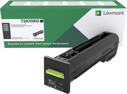 Lexmark 72K10K0 Unison Toner Cartridge, Black