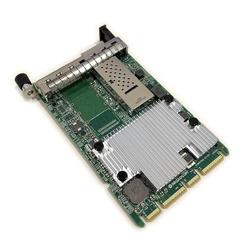 BCM957504 N1100G N1100FX for Broadcom NetXtreme Single-Port 100 Gb/s GbE QSFP56 Ethernet PCI Express 4.0 x16 SFF Network Card Adapter for Dell HP Lenovo with OCP 3.0 Slot