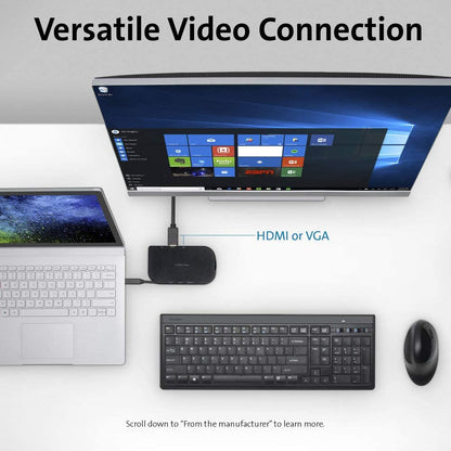 Kensington SD1610P Surface Dock for Microsoft Surface Pro 8, 7 &amp; 7+, Surface Pro X, Surface Go, Surface Laptop and Surface Book (K38365WW)