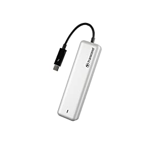 Transcend 480GB JetDrive 825 Thunderbolt Ahci PCIe Portable SSD Solid State Drive TS480GJDM825, Black