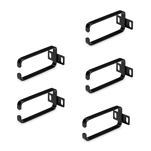 StarTech.com 5-Pack 1U Vertical Cable Management D-Ring Hooks, Cable Manager for 19" Server Racks/Cabinets, Wire Organizers 1.8 x 3.9in 5 Pack