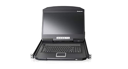 IOGEAR 18.5-Inch Widescreen Short Depth 16-Port LCD KVM Switch w/16x USB KVM Cables, GCL1916WKITU