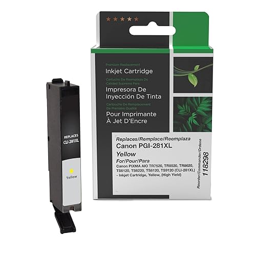 Remanufactured High Yield Ink Cartridge Replacement for Canon CLI-281XL | Yellow